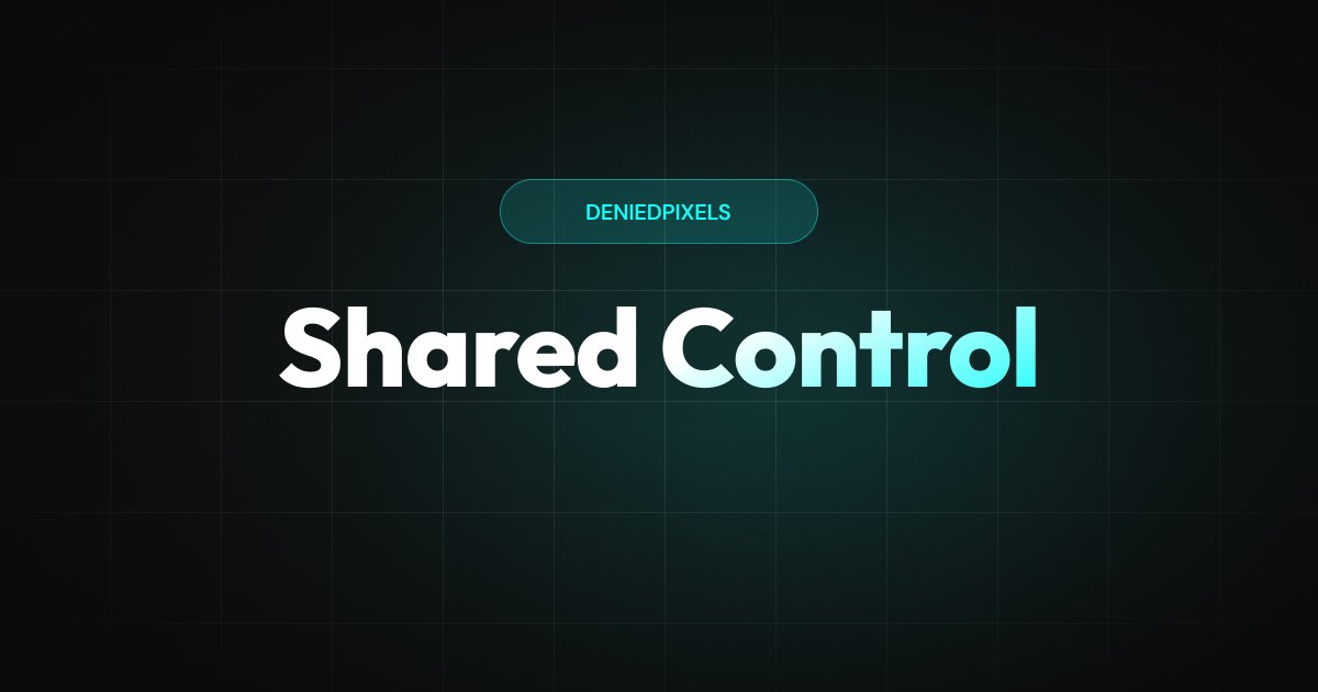 DeniedPixels shared access settings showing email invite for remote settings management