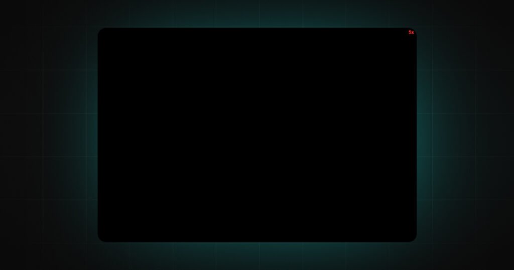 Pure Black stage in DeniedPixels Decay Mode showing solid black fill